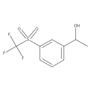 (1S)-1-(3-trifluoromethanesulfonylphenyl)ethan-1-ol结构式