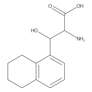2-Amino-3-hydroxy-3-(5,6,7,8-tetrahydronaphthalen-1-yl)propanoic acid Structure