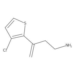 3-(3-Chlorothiophen-2-yl)but-3-en-1-amine结构式