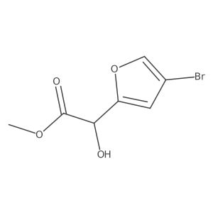 Methyl 2-(4-bromofuran-2-yl)-2-hydroxyacetate结构式