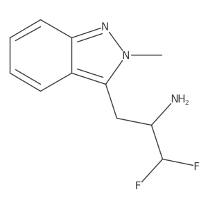 1,1-difluoro-3-(2-methyl-2H-indazol-3-yl)propan-2-amine Structure