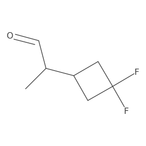 2-(3,3-Difluorocyclobutyl)propanal Structure