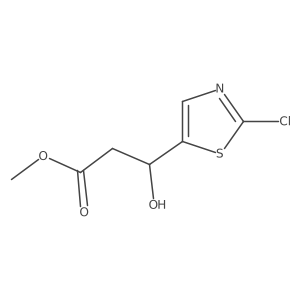 Methyl 3-(2-chloro-1,3-thiazol-5-yl)-3-hydroxypropanoate Structure