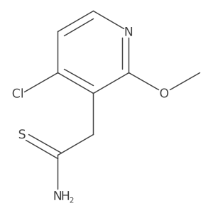 2-(4-Chloro-2-methoxypyridin-3-yl)ethanethioamide结构式