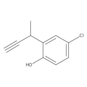 2-(But-3-yn-2-yl)-4-chlorophenol Structure