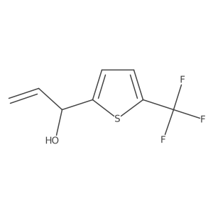 1-[5-(Trifluoromethyl)thiophen-2-yl]prop-2-en-1-ol Structure