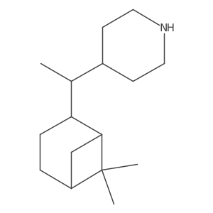 4-(1-{6,6-Dimethylbicyclo[3.1.1]heptan-2-yl}ethyl)piperidine结构式