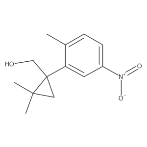 [2,2-Dimethyl-1-(2-methyl-5-nitrophenyl)cyclopropyl]methanol Structure