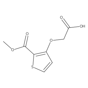 2-{[2-(Methoxycarbonyl)thiophen-3-yl]oxy}acetic acid结构式