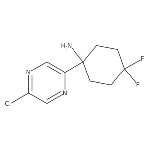 1-(5-Chloropyrazin-2-yl)-4,4-difluorocyclohexan-1-amine Structure