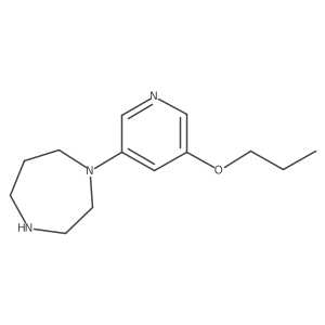 1-(5-Propyloxy-pyridin-3-yl)-homopiperazine结构式