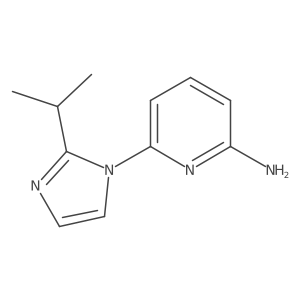 6-(2-isopropyl-1H-imidazol-1-yl)pyridin-2-amine结构式