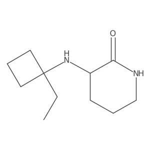 2-Piperidinone, 3-[(1-ethylcyclobutyl)amino]-结构式