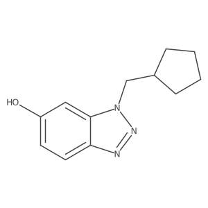 1-(cyclopentylmethyl)-1H-1,2,3-benzotriazol-6-ol结构式