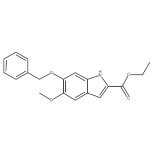 6-Benzyloxy-5-methoxy-1h-indole-2-carboxylic acid ethyl ester结构式