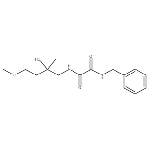 N1-benzyl-N2-(2-hydroxy-4-methoxy-2-methylbutyl)oxalamide结构式