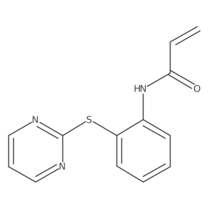N-(2-Pyrimidin-2-ylsulfanylphenyl)prop-2-enamide结构式