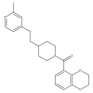 4-{[1-(2,3-Dihydro-1,4-benzodioxine-5-carbonyl)piperidin-4-yl]methoxy}-2-methylpyridine Structure