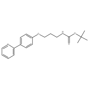 tert-butyl N-{3-[4-(pyridin-2-yl)phenoxy]propyl}carbamate Structure