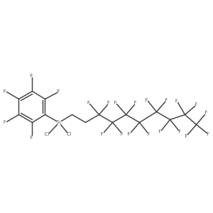 Dichloro(2-(perfluorooctyl)ethyl)(pentafluorophenyl)silane Structure