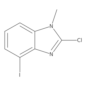 2-Chloro-4-iodo-1-methyl-1H-benzo[d]imidazole Structure