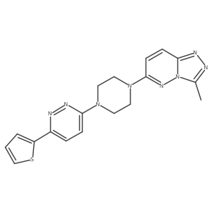 3-(4-{3-Methyl-[1,2,4]triazolo[4,3-b]pyridazin-6-yl}piperazin-1-yl)-6-(thiophen-2-yl)pyridazine Structure