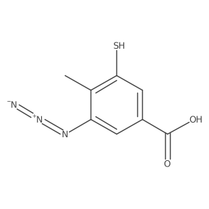 3-Azido-4-methyl-5-sulfanylbenzoic acid结构式