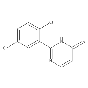 2-(2,5-Dichlorophenyl)-3,4-dihydropyrimidine-4-thione结构式