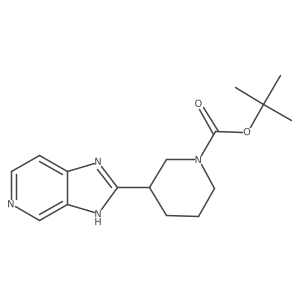 tert-butyl 3-{3H-imidazo[4,5-c]pyridin-2-yl}piperidine-1-carboxylate结构式