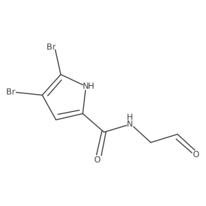 4,5-dibromo-N-(2-oxoethyl)-1H-pyrrole-2-carboxamide Structure