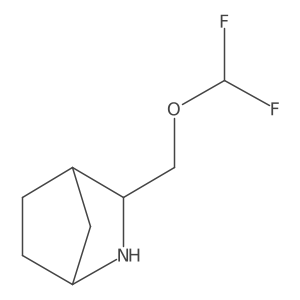 (1R,3S,4S)-3-[(difluoromethoxy)methyl]-2-azabicyclo[2.2.1]heptane Structure