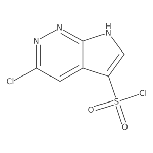 3-Chloro-7H-pyrrolo[2,3-c]pyridazine-5-sulfonyl chloride结构式