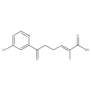 6-(4-Chloro-2-pyridinyl)-2-methyl-6-oxo-2-hexenoic acid Structure