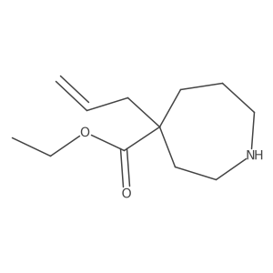 Ethyl 4-(prop-2-en-1-yl)azepane-4-carboxylate结构式
