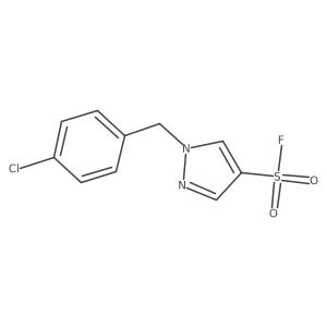 1-[(4-chlorophenyl)methyl]-1H-pyrazole-4-sulfonyl fluoride Structure