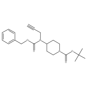 Tert-butyl 4-{[(benzyloxy)carbonyl](prop-2-yn-1-yl)amino}piperidine-1-carboxylate结构式