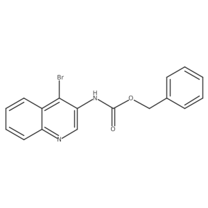 benzyl N-(4-bromoquinolin-3-yl)carbamate结构式