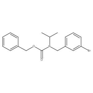 benzyl N-[(3-bromophenyl)methyl]-N-(propan-2-yl)carbamate Structure