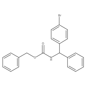 benzyl N-[(4-bromophenyl)(phenyl)methyl]carbamate结构式