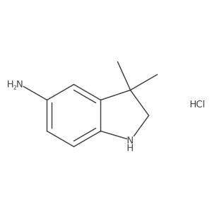 3,3-Dimethylindolin-5-amine hydrochloride Structure