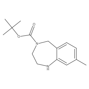 tert-butyl 8-methyl-2,3,4,5-tetrahydro-1H-1,4-benzodiazepine-4-carboxylate Structure