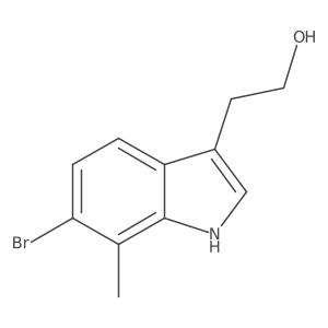 2-(6-Bromo-7-methyl-1H-indol-3-yl)ethan-1-ol结构式
