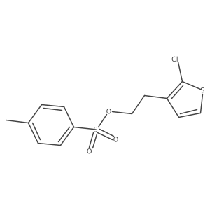 2-(2-Chlorothiophen-3-yl)ethyl 4-methylbenzene-1-sulfonate结构式
