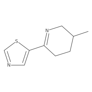 2,3,4,5-tetrahydro-3-methyl-6-(5-thiazolyl)Pyridine结构式