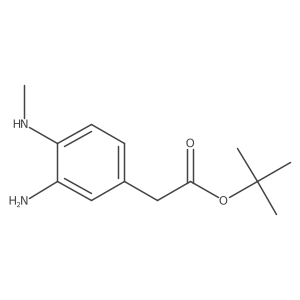 Tert-butyl 2-[3-amino-4-(methylamino)phenyl]acetate Structure
