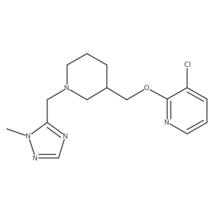 3-chloro-2-({1-[(1-methyl-1H-1,2,4-triazol-5-yl)methyl]piperidin-3-yl}methoxy)pyridine Structure