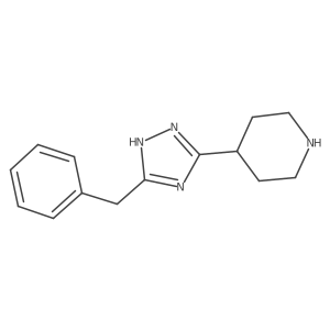 4-(5-benzyl-4H-1,2,4-triazol-3-yl)piperidine Structure