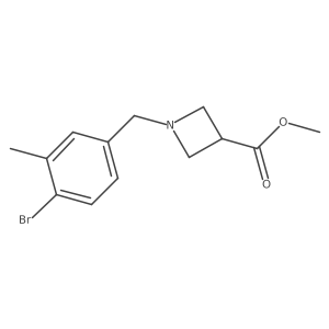 Methyl 1-(4-bromo-3-methylbenzyl)azetidine-3-carboxylate Structure