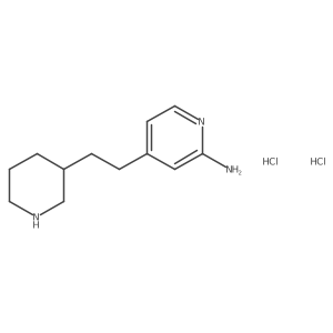 4-(2-(Piperidin-3-yl)ethyl)pyridin-2-amine dihydrochloride Structure