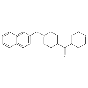 4-{1-[(Naphthalen-2-yl)methyl]piperidine-4-carbonyl}thiomorpholine结构式